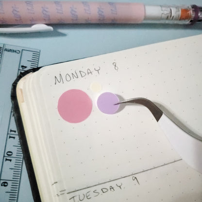 Decorative Pastel Dot Planner Stickers