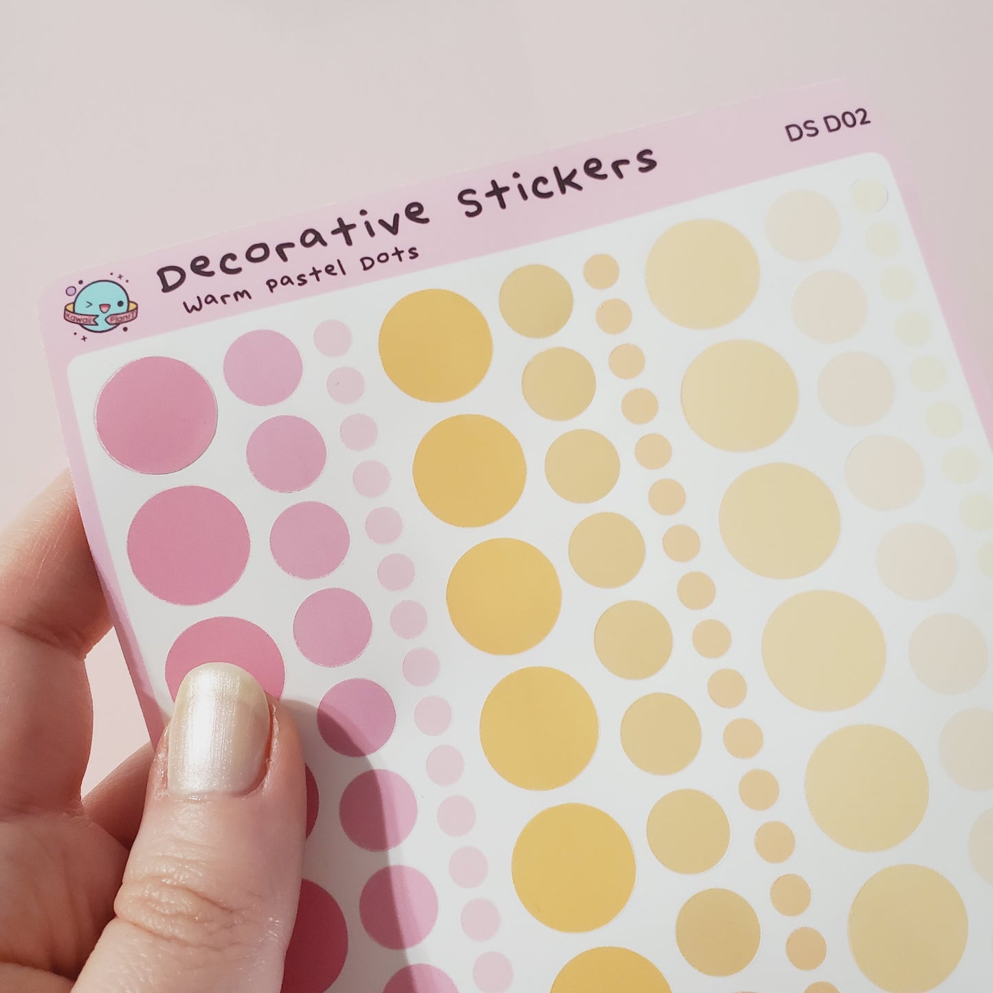 Decorative Pastel Dot Planner Stickers