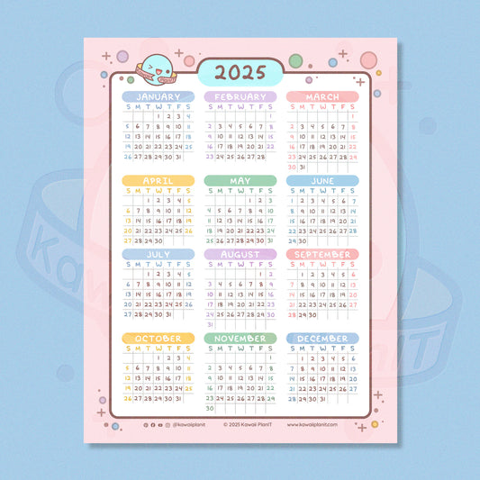 2025 Printable Calendar